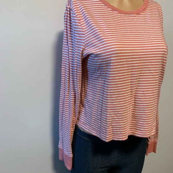 Forever 21 stripes long sleeve crew top shirt - Picture 2 of 10